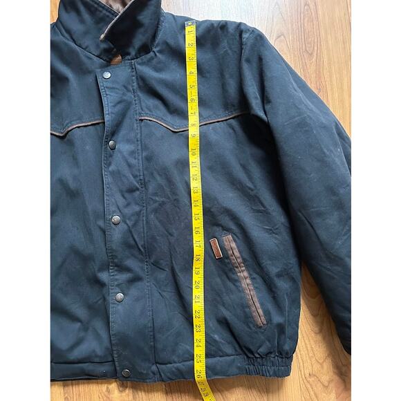 Outback Trading Co jacket men's xxl blue fleece lined zip button imperfect - Picture 14 of 16